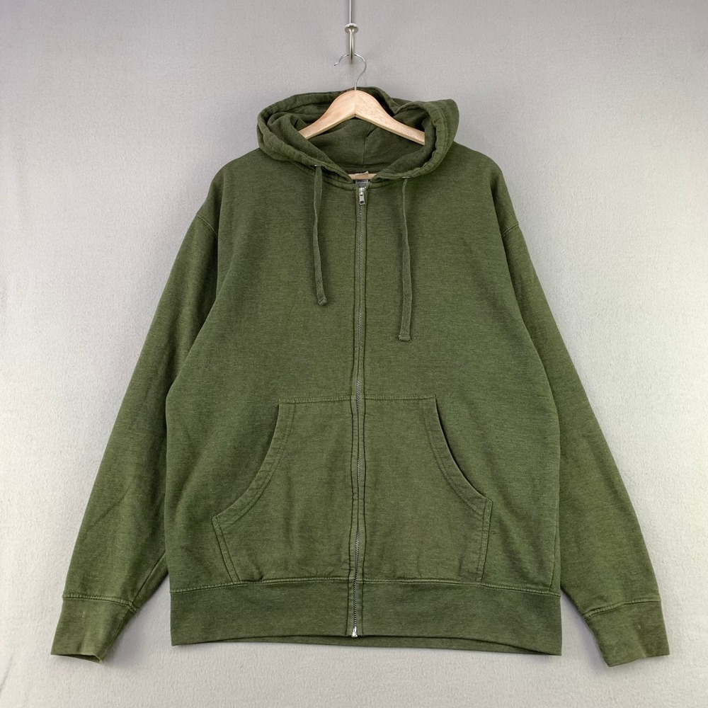 Mule Expedition Outfitters Hoodie Mens Large Green Full Zip Independent Trading
